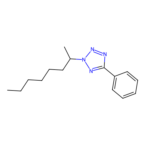 2-Octan-2-yl-5-phenyltetrazole structure