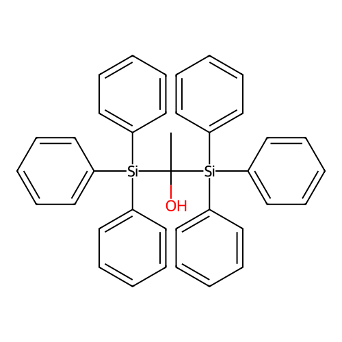 1,1-Bis(triphenylsilyl)ethanol structure