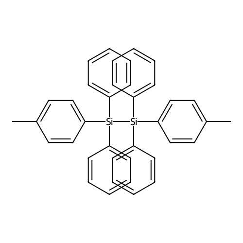 1,2-Bis(4-methylphenyl)-1,1,2,2-tetraphenyldisilane structure