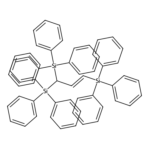 1,3-Bis(triphenylsilyl)prop-2-enyl-triphenylsilane structure