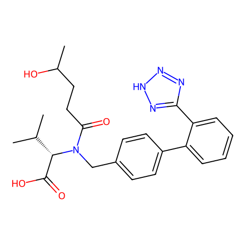 4-Hydroxyvalsartan structure