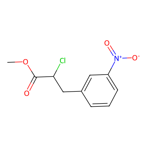 Methyl 2-chloro-3-(3-nitrophenyl)propanoate structure