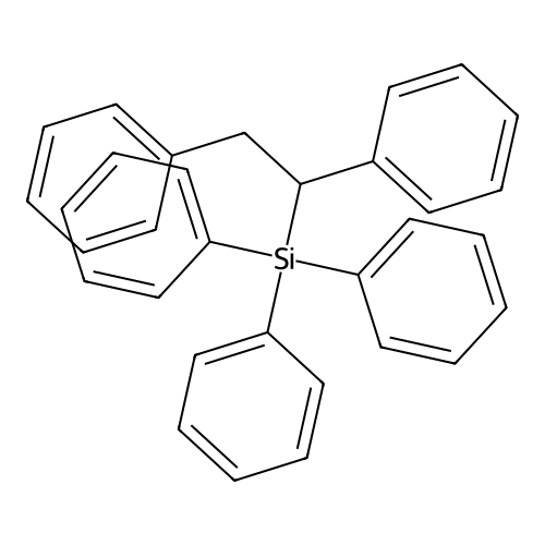 (1,2-Diphenylethyl)(triphenyl)silane structure