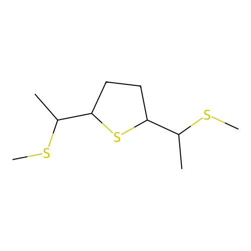 2,5-Bis[1-(methylthio)ethyl]thiolane structure