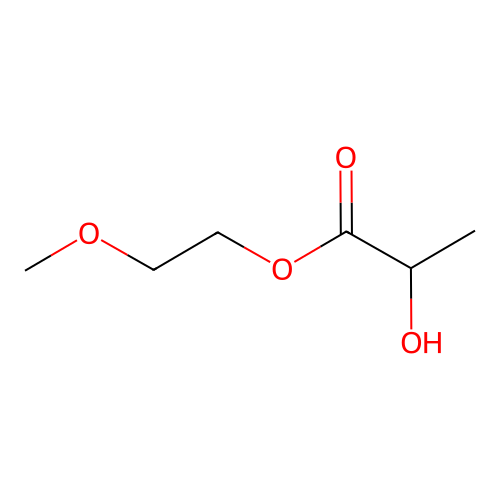 2-Methoxyethyl 2-hydroxypropanoate structure