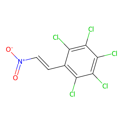 Benzene, pentachloro(2-nitroethenyl)- structure