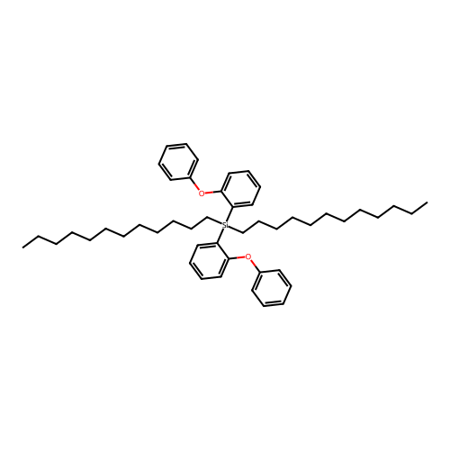 Didodecyl[bis(2-phenoxyphenyl)]silane structure