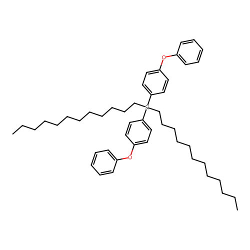 Didodecyl[bis(4-phenoxyphenyl)]silane structure