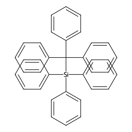 Triphenyl(triphenylmethyl)silane structure