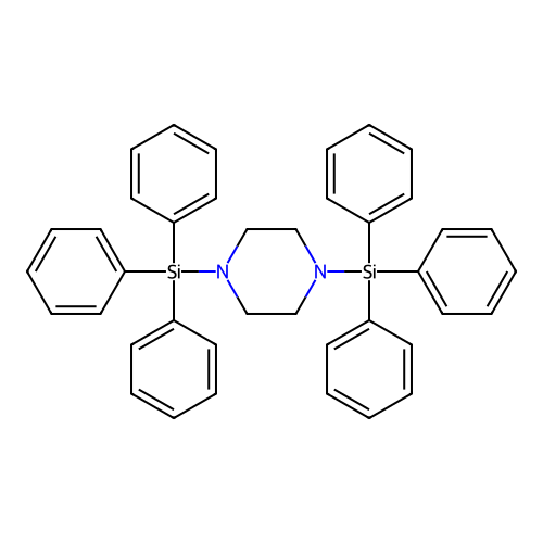 1,4-Bis(triphenylsilyl)piperazine structure