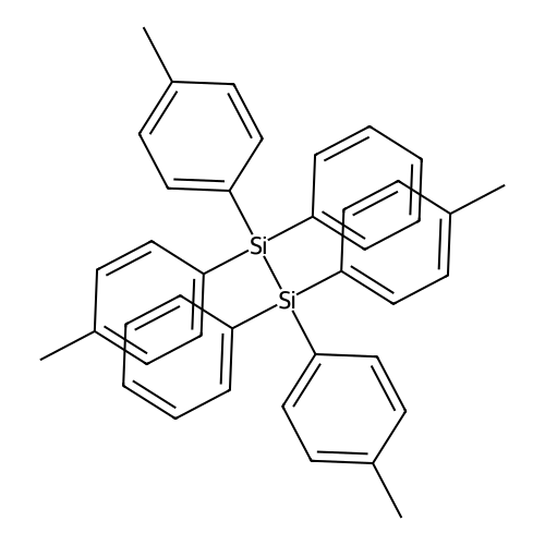 1,1,2,2-Tetrakis(4-methylphenyl)-1,2-diphenyldisilane structure