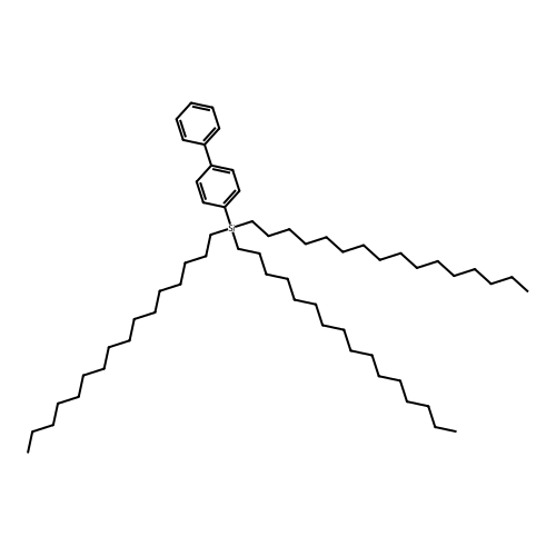 4-(Trihexadecylsilyl)-1,1'-biphenyl structure