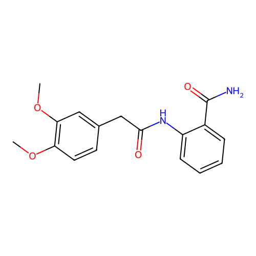 2-[[2-(3,4-Dimethoxyphenyl)acetyl]amino]benzamide structure