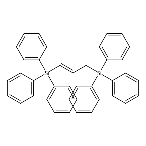 Triphenyl(3-triphenylsilylprop-1-enyl)silane structure