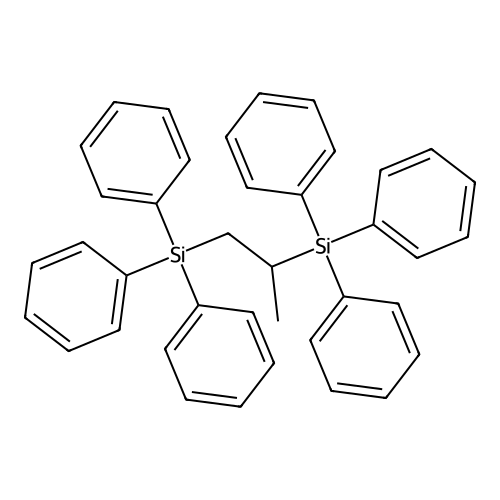 Triphenyl[2-(triphenylsilyl)propyl]silane structure