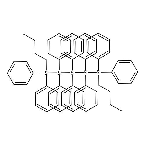 1,1,2,2,3,3,4,4,5,5-Decaphenyl-1,5-dibutylpentasilane structure