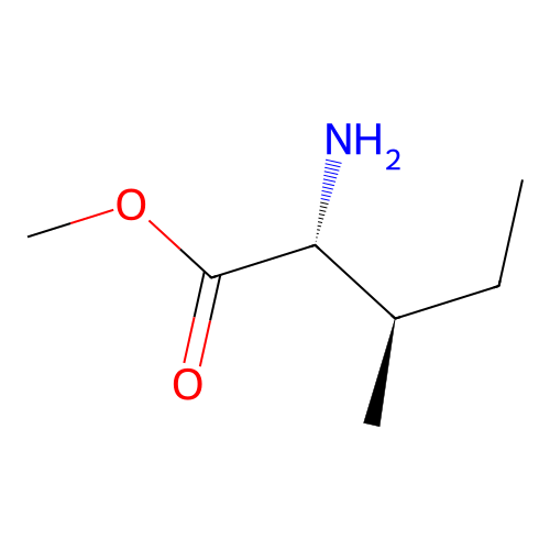 methyl (2R,3R)-2-amino-3-methylpentanoate structure