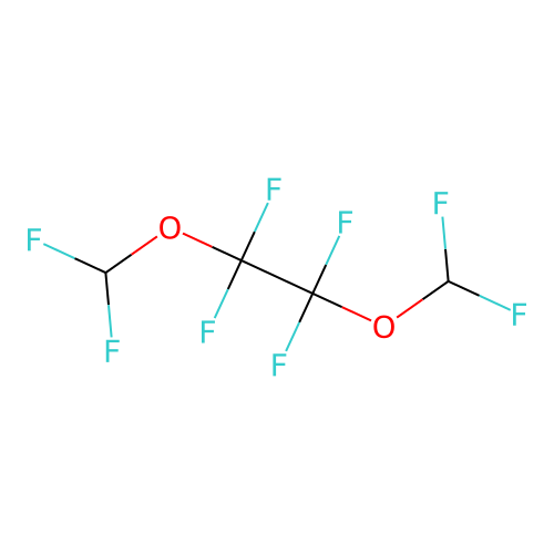 Ethane, 1,2-bis(difluoromethoxy)-1,1,2,2-tetrafluoro- structure