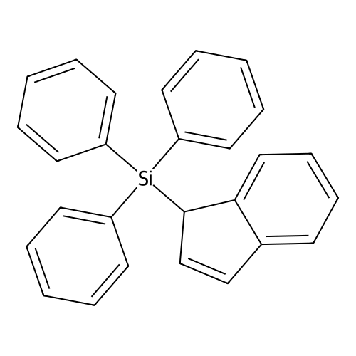 1H-inden-1-yl(triphenyl)silane structure