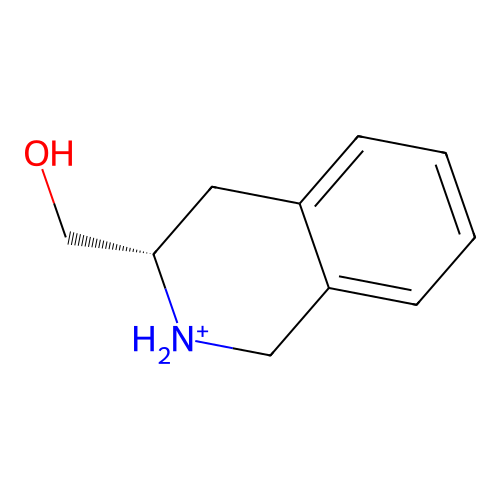 [(3S)-1,2,3,4-tetrahydroisoquinolin-2-ium-3-yl]methanol structure