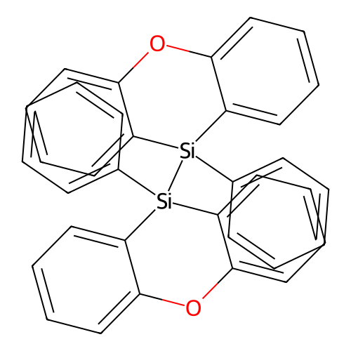 10,10'-Bis(10-phenyl-10H-phenoxasilin) structure