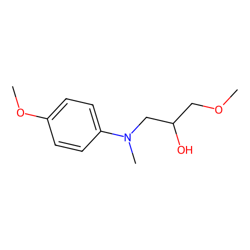 1-methoxy-3-(4-methoxy-N-methylanilino)propan-2-ol structure
