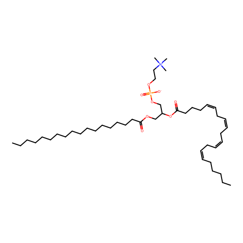 1-Stearoyl-2-arachidonylphosphatidylcholine structure