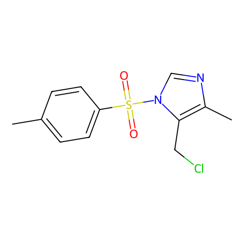 3-Tosyl-4-chloromethyl-5-methyl-imidazole structure