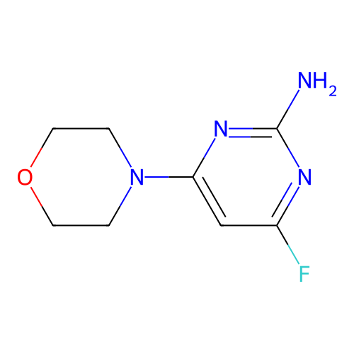 4-Fluoro-6-morpholin-4-ylpyrimidin-2-amine structure