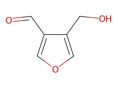 4-(Hydroxymethyl)furan-3-carbaldehyde structure