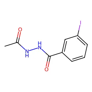 N'-acetyl-3-iodobenzohydrazide structure