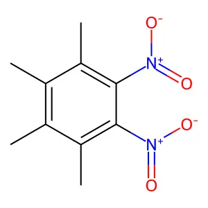 1,2,3,4-Tetramethyl-5,6-dinitro-benzene structure