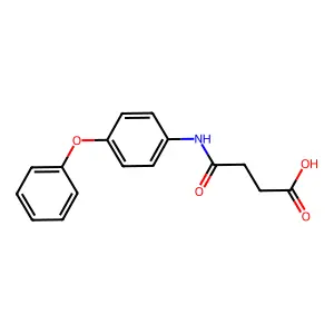 4-氧代-4-[(4-苯氧基苯基)氨基]丁酸 structure