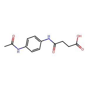 4-[[4-(Acetylamino)phenyl]amino]-4-oxobutanoic acid structure