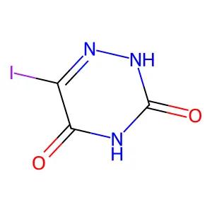 5-iodo-6-azauracil structure