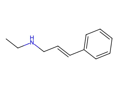 N-ethyl-3-phenylprop-2-en-1-amine structure