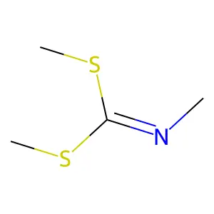 N-甲基二硫代碳亚胺酸二甲酯 structure