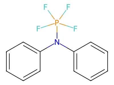 Diphenylaminotetrafluorophosphorane structure