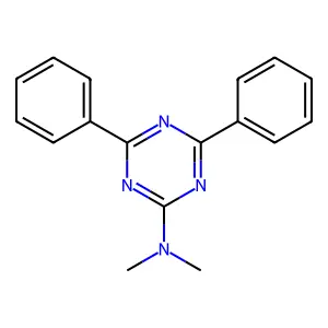 N,N-二甲基-4,6-二苯基-1,3,5-三嗪-2-胺 structure