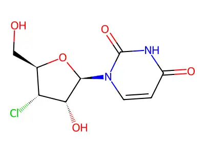 3'-Chloro-3'-deoxyuridine structure