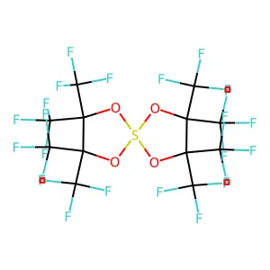 2,2,3,3,7,7,8,8-octakis(trifluoromethyl)-1,4,6,9-tetraoxa-5 structure