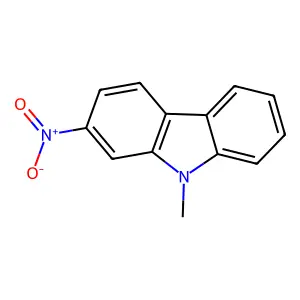 9-Methyl-2-nitrocarbazole structure