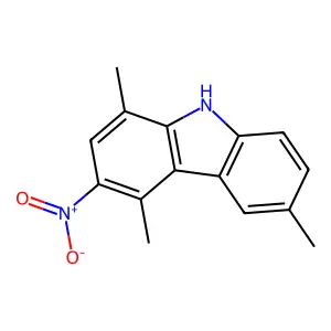 1,4,6-Trimethyl-3-nitrocarbazole structure