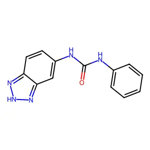 Urea, N-1H-benzotriazol-6-yl-N'-phenyl- structure
