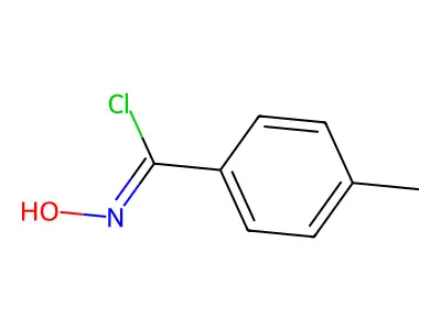 N-hydroxy-4-methyl-benzimidoyl chloride structure