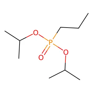 Phosphonic acid, propyl-, bis(1-methylethyl) ester structure