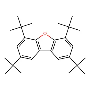 2,4,6,8-Tetra-tert-butyldibenzo[b,d]furan structure