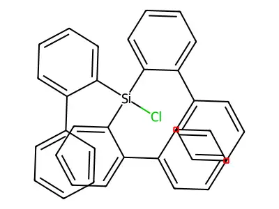 Chlorotri(2-biphenylyl)silane structure