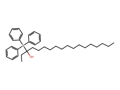 3-(Triphenylsilyl)-3-octadecanol structure