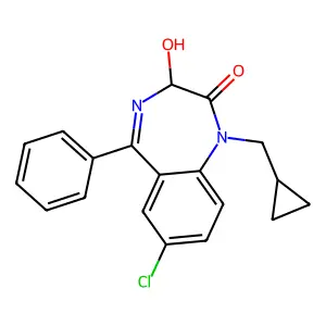 3-Hydroxyprazepam structure